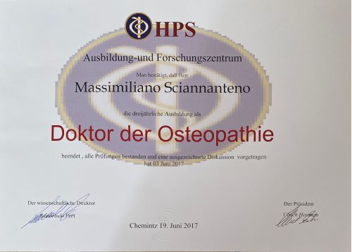 certificazione in osteopatia